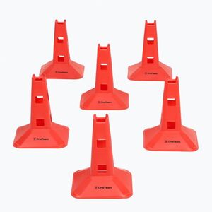 Zestaw pachołków OneTeam TRFTB03 MD6 6 sztuk czerwone (TRFTB03 MD6 OTM-B6AP99-RED) kép