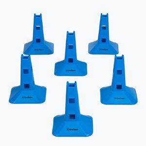 Zestaw pachołków OneTeam TRFTB03 MD6 6 sztuk niebieskie (TRFTB03 MD6 OTM-B6AP99-BLU) kép