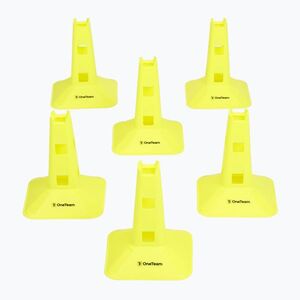 Zestaw pachołków OneTeam TRFTB03 MD6 6 sztuk żółte (TRFTB03 MD6 TM-B6AP99-YEL) kép