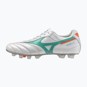 Futballcipő Mizuno Morelia II Japan FG white/arcadia/lava orange (Morelia II Japan FG P1GA260135) kép