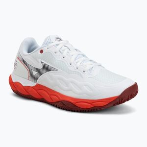 Férfi teniszcipő Mizuno Wave Enforce Court CC fiery red/white/sun-dried tomato (Wave Enforce Court CC 61GC243562) kép