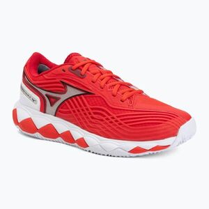 Teniszcipők Mizuno Wave Enforce Tour 2 CC fiery red/white/sun-dried toma (Wave Enforce Tour 2 CC 61GC260362) kép