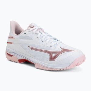 Női teniszcipő Mizuno Wave Exceed Court CC W white/pinkesque/barbados cherr (Wave Exceed Court CC W 61GC252162) kép