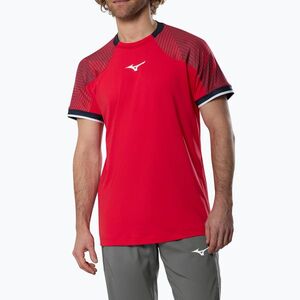 Férfi póló Mizuno Stargazer Shadow Tee fiery red (Stargazer Shadow Tee 62GAD00262) kép