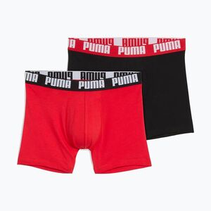 Férfi boxeralsó PUMA Everyday Basic 2 pairs red/black (Everyday Basic 938320 10) kép