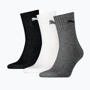 Zokni PUMA Short Crew 3 pairs grey/white/black (Short Crew 906110 63) kép