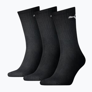 Zokni PUMA Sport Crew Lightweight 3 pairs black (Sport Crew Lighweight 907940 01) kép