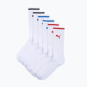 Zokni PUMA Sport Crew Stripe 3 pairs white (Sport Crew Stripe 907941 02) kép