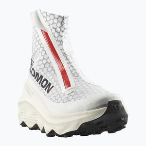 Férfi futócipő Salomon S/Lab Ultra Dust white/fiery red/vanilla ice (S/Lab Ultra Dust L47723900) kép