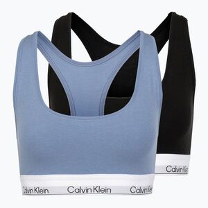 Melltartó Calvin Klein LV00QF8494 2 pieces black/blue tulip (LV00QF84943WF) kép