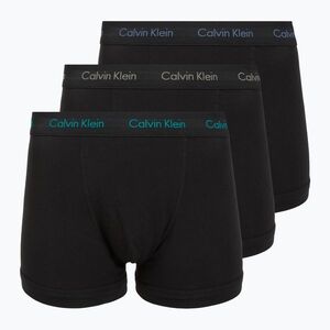 Férfi boxeralsó Calvin Klein 0000U2662G Trunk 3 pairs of black bodies and wbs with driftwood (0000U2662G Trunk 0000U2662G) kép