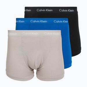 Férfi boxeralsó Calvin Klein 0000U2662G Trunk 3 pairs classic blue/porpoise/black (0000U2662G Trunk 0000U2662G) kép