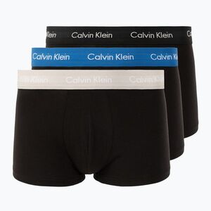 Boxeralsó Calvin Klein 0000U2664G Low Rise Trunk 3 pairs black/classic blue/black (Low Rise Trunk 0000U2664G0B8) kép
