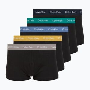 Boxeralsó Calvin Klein LV00NB4412 Low Rise Trunk 5 pairs of black bodies with driftwood/moonlight (000NB2734A Low Rise Trunk) kép
