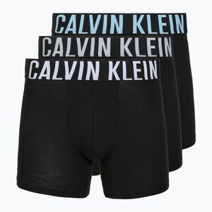 Boxeralsó Calvin Klein 000NB3609A Boxer Brief 3 pairs black w/harbor mist logo/black w (000NB3609A Trunk 000NB3609A) kép