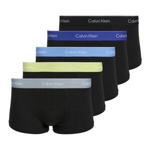 Férfi boxeralsó Calvin Klein LV00NB4390 Low Rise Trunk 5 pairs black wb/blue descent wb/green bi/khaki (LV00NB439040Y Low Rise Trunk) kép