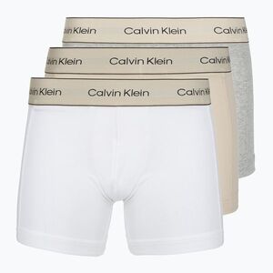 Férfi boxeralsó Calvin Klein LV00NB4447 Brief 3 pairs oyster gray/grey heather/white (Brief LV00NB44472XK) kép