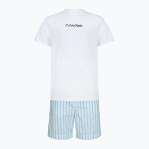 Férfi pizsama Calvin Klein LV00NM2903 classic white top/aurora stripe (LV00NM29033RK) kép