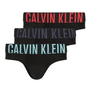 Férfi alsónadrág Calvin Klein 000NB3610A Hip Brief 3 pairs black w/ombre blue logo/black w/c (Hip Brief 000NB3610A4W8) kép