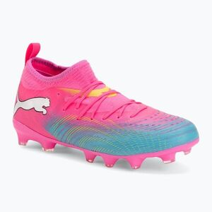 Gyerek focicipő PUMA Future 9 Match FG/AG Jr poison pink/puma white/sun stream/bright aqua/puma black (Future 9 Match FG/AG Jr 108721 05) kép