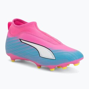 Gyerek focicipő PUMA Ultra 6 Match+ LL FG/AG Jr poison pink/puma white/sun stream/bright aqua/puma black (Ultra 6 Match+ LL FG/AG Jr 108691 05) kép