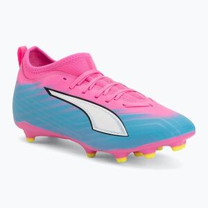 Gyerek focicipő PUMA Ultra 6 Match FG/AG Jr poison pink/puma white/sun stream/bright aqua/puma black (Ultra 6 Match FG/AG Jr 108701 05) kép