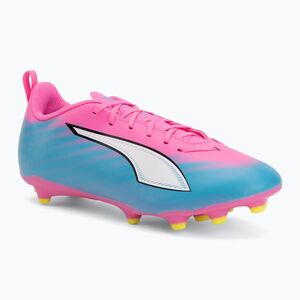 Gyerek focicipő PUMA Ultra 6 Play FG/AG Jr poison pink/puma white/sun stream/bright aqua/puma black (Ultra 6 Play FG/AG Jr 108705 05) kép