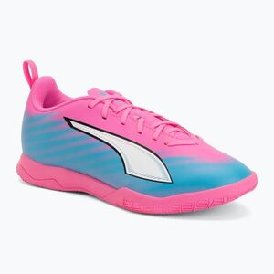 Gyerek focicipő PUMA Ultra 6 Play It Jr poison pink/puma wht/sun stream/bright aqua/puma blk (Ultra 6 Play IT Jr 109056 05) kép