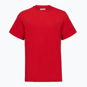 Férfi póló Columbia CSC Basic Logo Back Tee mountain red/linework c badge (CSC Basic Logo Back Tee 2155011613) kép