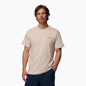 Férfi póló Columbia CSC Basic Logo Back Tee dark stone linework c badge (CSC Basic Logo Back Tee 2155011278) kép