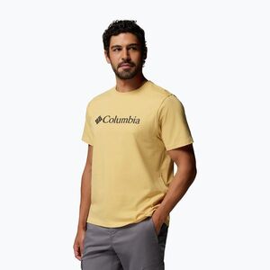 Férfi póló Columbia CSC Basic Logo Tee sand dune/gem columbia (CSC Basic Logo Tee 2155001715) kép