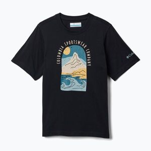 Gyerek póló Columbia Valley Creek II Graphic black/cozy coastline (Valley Creek II Graphic 2154581010) kép