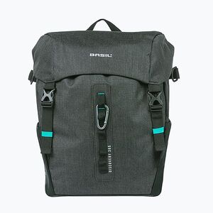 Kerékpártáska Basil Discovery 365D Single Bag MIK Hooks 20 l black mélange (Discovery 365D Single Bag MIK B-18284) kép