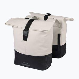 Kerékpártáska Basil Cove Double Pannier Bag 32 l off white/black (Cove Double Pannier Bag B-18501) kép
