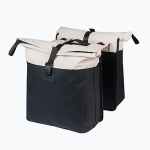 Kerékpártáska Basil Vive Double Pannier Bag MIK 35 l off white/black (Vive Double Pannier Bag MIK B-18519) kép