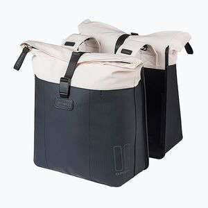 Kerékpártáska Basil Vive Double Pannier Bag 35 l off white/black (Vive Double Pannier Bag B-18516) kép