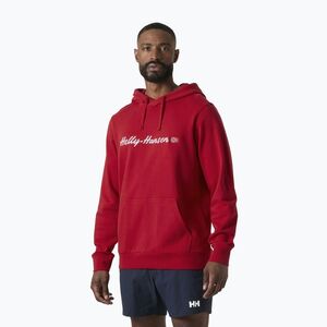 Férfi pulóver Helly Hansen Core Graphic Hoodie red (Core Graphic Hoodie 54524_162) kép