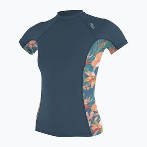 Női úszópóló O'Neill Side Print Rash Guard copen blue/painted tropics (Side Print Rash Guard 5405S-IL4) kép