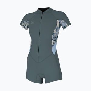 Női úszóruha habszivacsból O'Neill Bahia 2/1 Front Zip SS Spring shade/palmento tropical/faded denim (Bahia 2/1 Front Zip Spring 5293-IJ8) kép