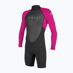 Gyermek úszóhab O'Neill Youth Reactor-2 2mm Back Zip LS Spring black/berry (Youth Reactor-2 2mm Back Zip LS Spring 5458-C09) kép