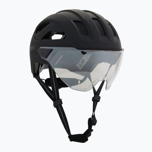 Kerékpáros sisak UVEX Stride Visor black matt/lite mirror silver (Stride Visor 41/3/731/01/13) kép