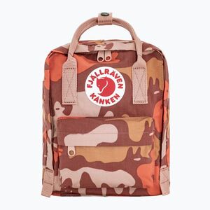 Városi hátizsák Fjällräven Kanken Graphics Mini 7 l chalkrose/hidden animals (Kanken Graphics Mini F23200357) kép
