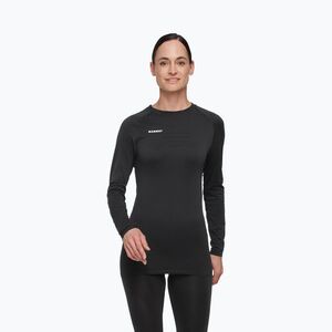 Női hőaktív pulóver Mammut All-Mountain Seamless BL Mid fekete/fehér (All-Mountain Seamless BL Mid 1016-02200-0001-113) kép