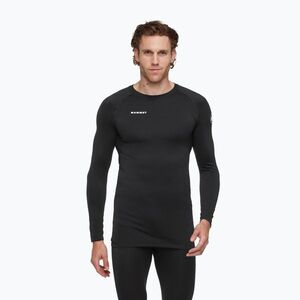 Férfi termoaktív pulóver Mammut All-Mountain Seamless BL Mid fekete/fehér (All-Mountain Seamless BL Mid 1016-02190-0001-113) kép
