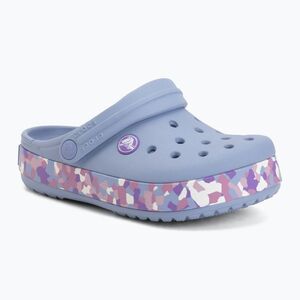 Gyerek papucsok Crocs Crockband Glow Confetti Band blue haze/multi (Crockband Glow Confetti Band 212523-4ZA) kép