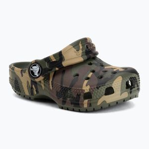 Gyerek papucsok Crocs Classic Camouflage Toddler army green/multi (Classic Camouflage Toddler 211880-3TC) kép