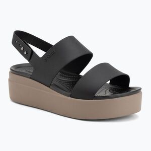 Női szandálok Crocs Brooklyn Low Wedge black/mushroom (Brooklyn Low Wedge 206453-07H) kép