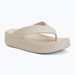 Női flip-flop papucsok Crocs Gateway Platform stucco (Gateway Platform 209410-160) kép