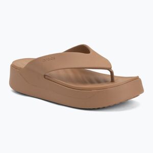Női flip-flop papucsok Crocs Gateway Platform milk chocolate (Gateway Platform 209410-2JJ) kép