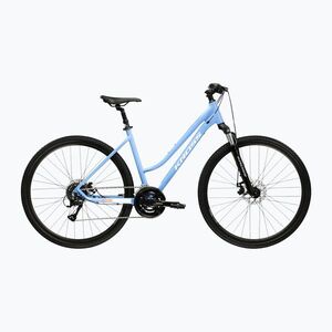 Női cross kerékpár KROSS Evado 3.0 In blue/white/gloss (Evado 3.0 W KREV3Z28X17W008921) kép